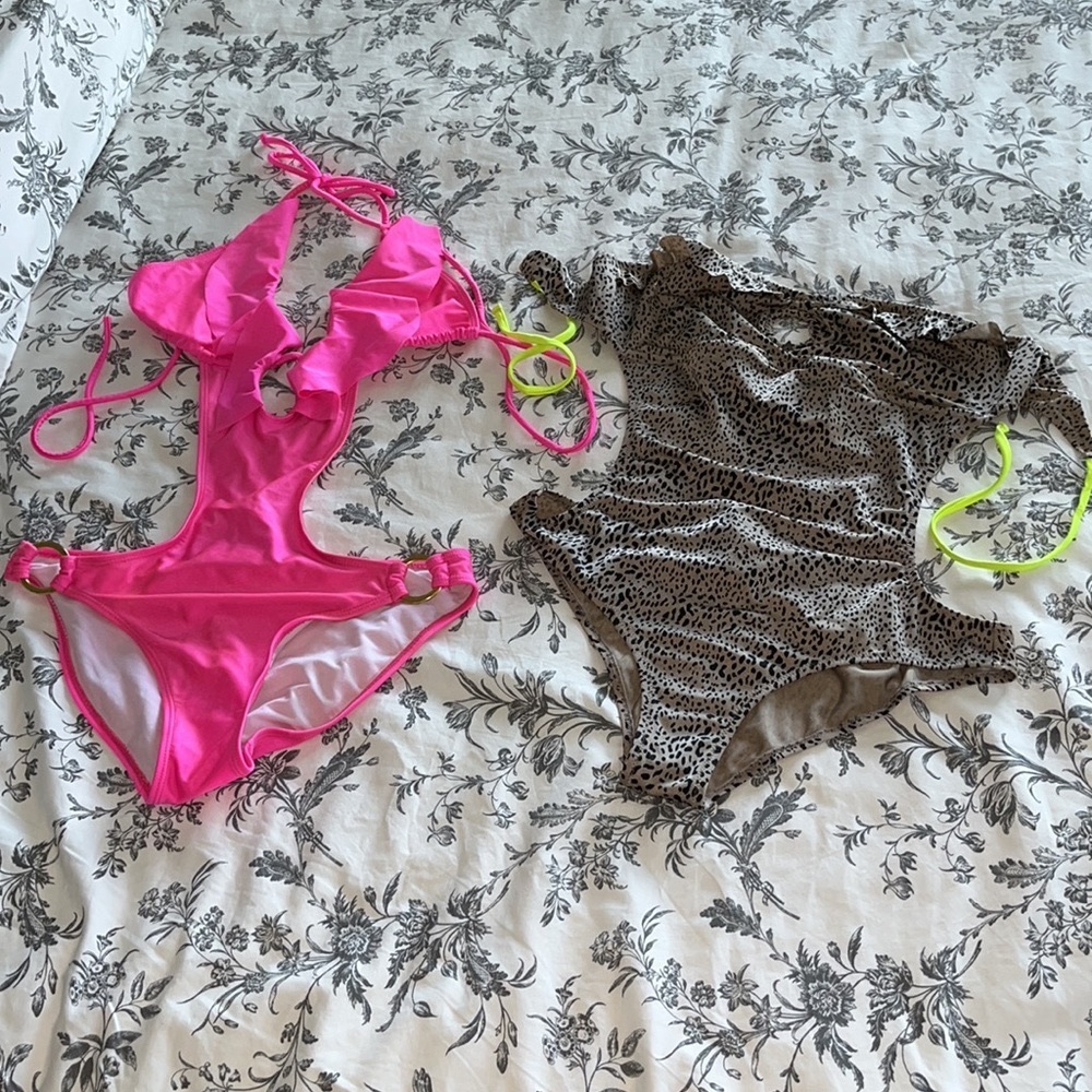 One piece guess bathing suit bundle